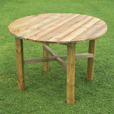 Zest4Leisure Wooden Abbey Round Table